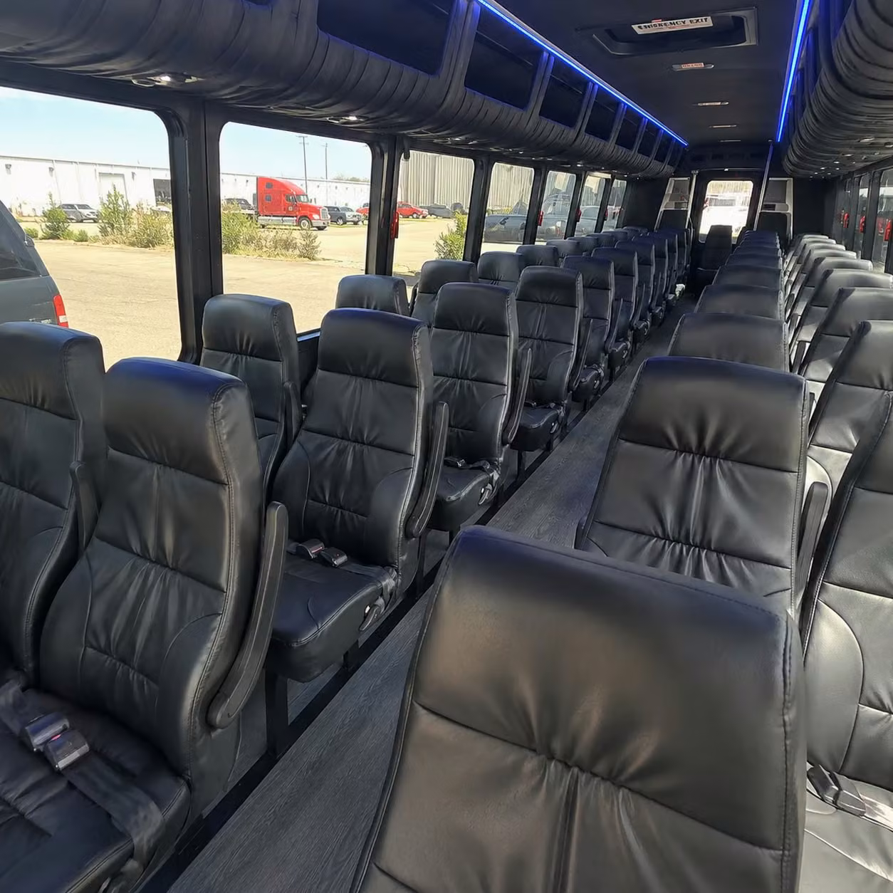 35 passenger minibus interior
