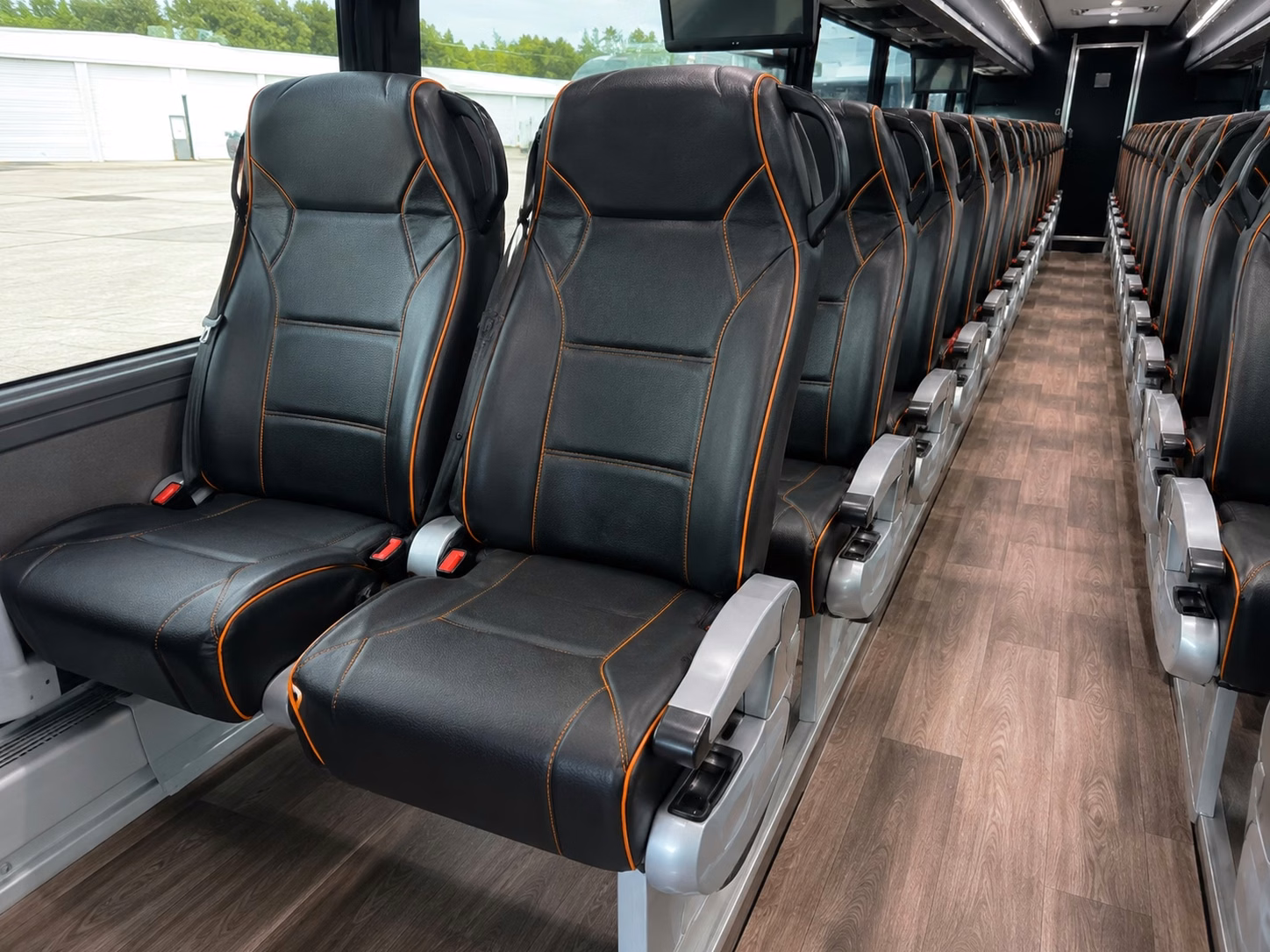 56 passenger charter bus interior