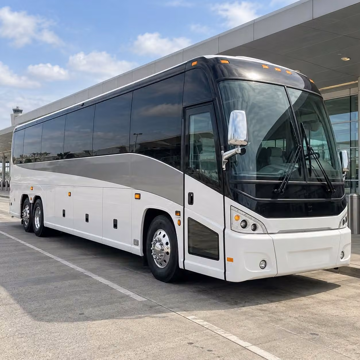 charter buses for warner robins airport wedding transfers keep out of town guests on schedule